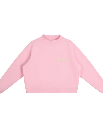 Essential Fleece Mock-Neck Crew Sweatshirt