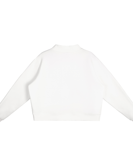Essential Fleece Mock-Neck Crew Sweatshirt