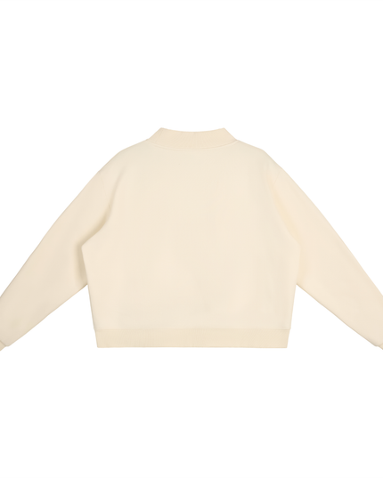 Essential Fleece Mock-Neck Crew Sweatshirt