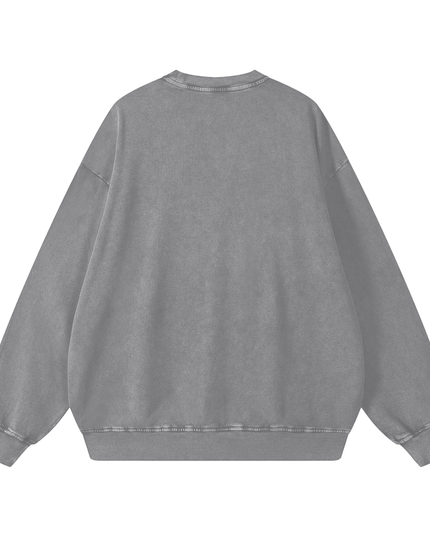 Snow Washed Oversized Sweatshirt
