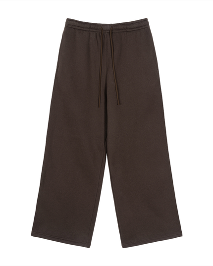 Fleece Drawstring Straight-Leg Sweatpants