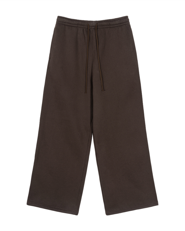 Fleece Drawstring Straight-Leg Sweatpants