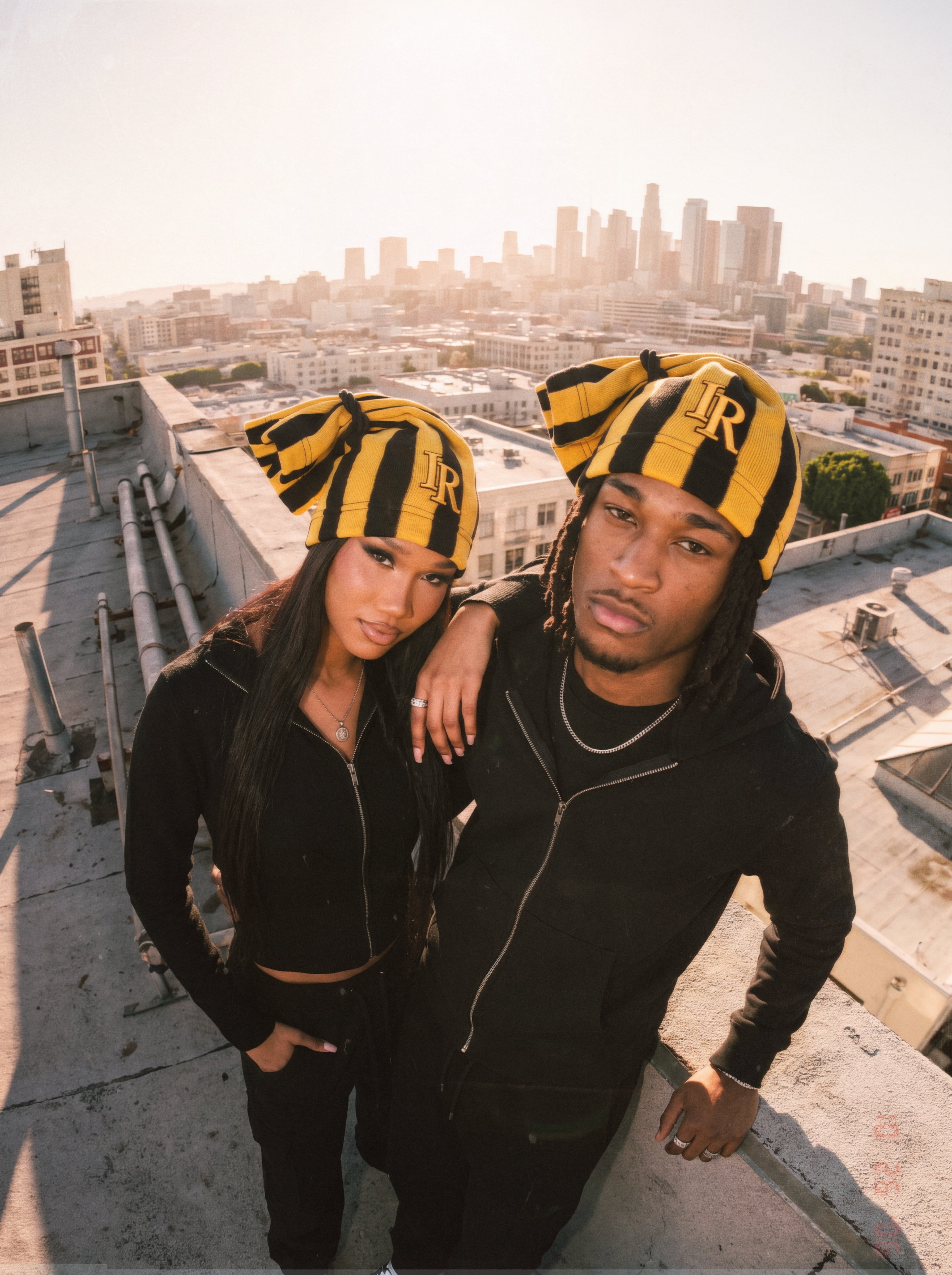 Satin Lined Tie Beanie Hat