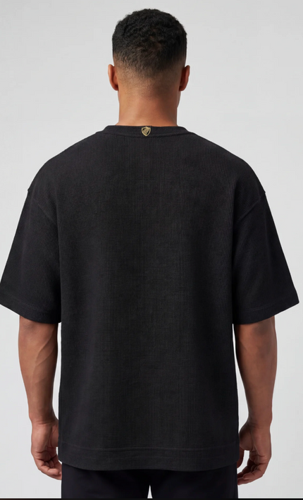 Waffle Knit Oversized Tee