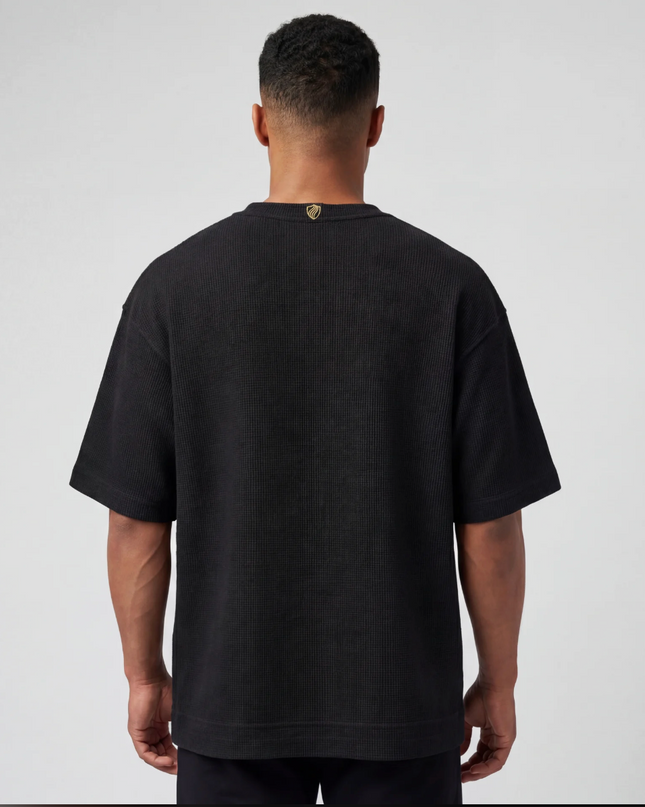 Waffle Knit Oversized Tee