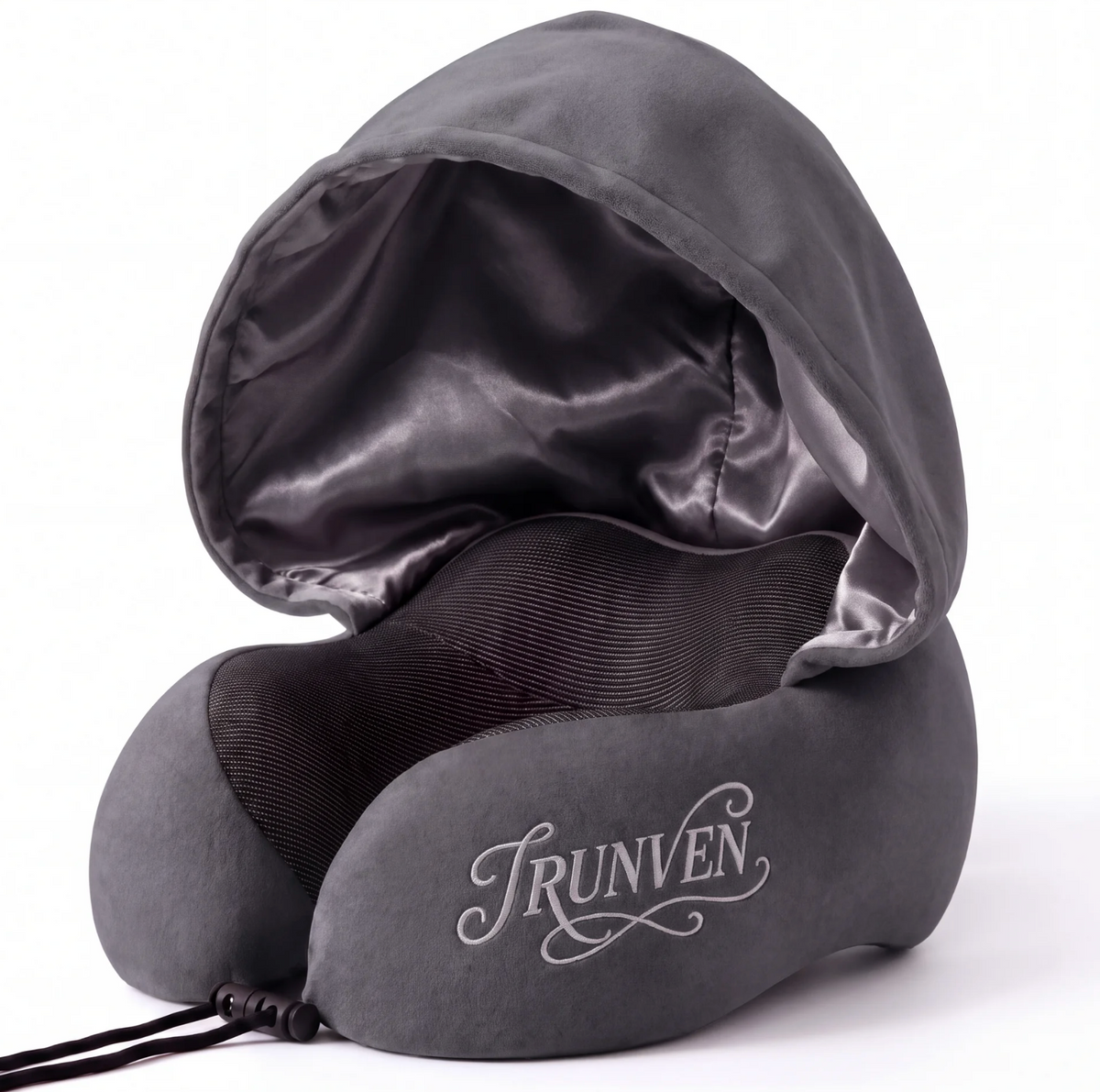 Satin-Lined Hooded Neck Pillow