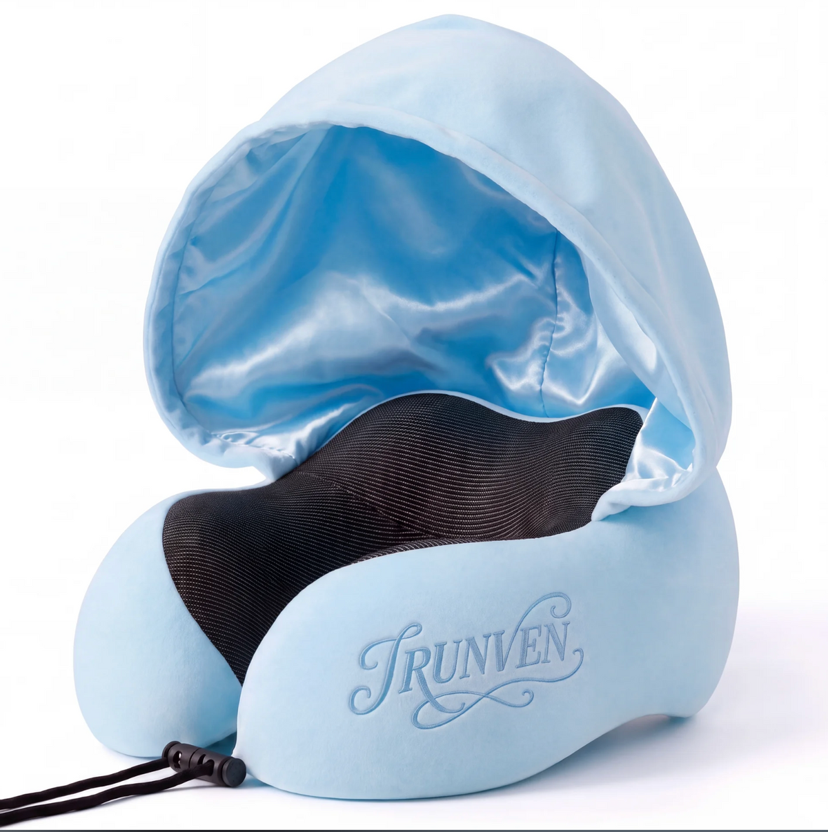 Satin-Lined Hooded Neck Pillow