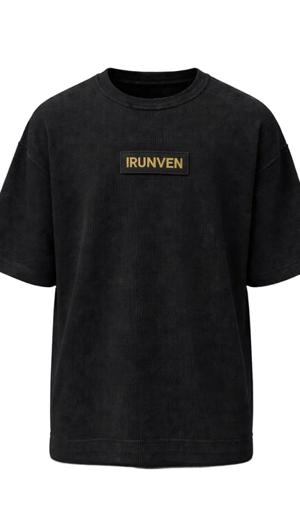 Waffle Knit Oversized Tee