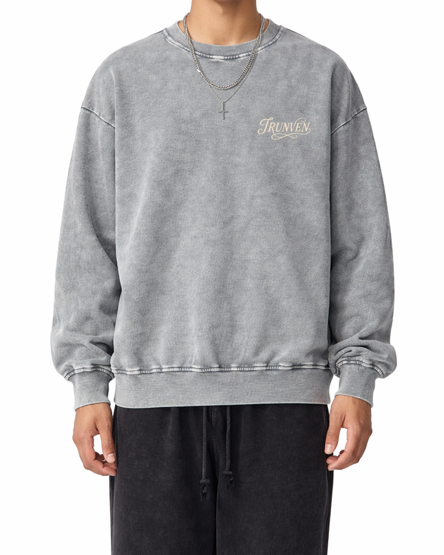 Snow Washed Oversized Sweatshirt