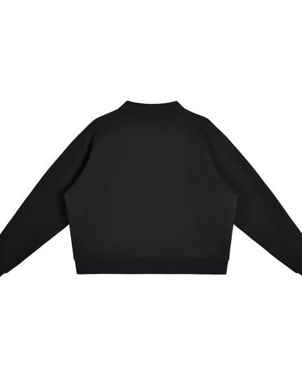 Essential Fleece Mock-Neck Crew Sweatshirt