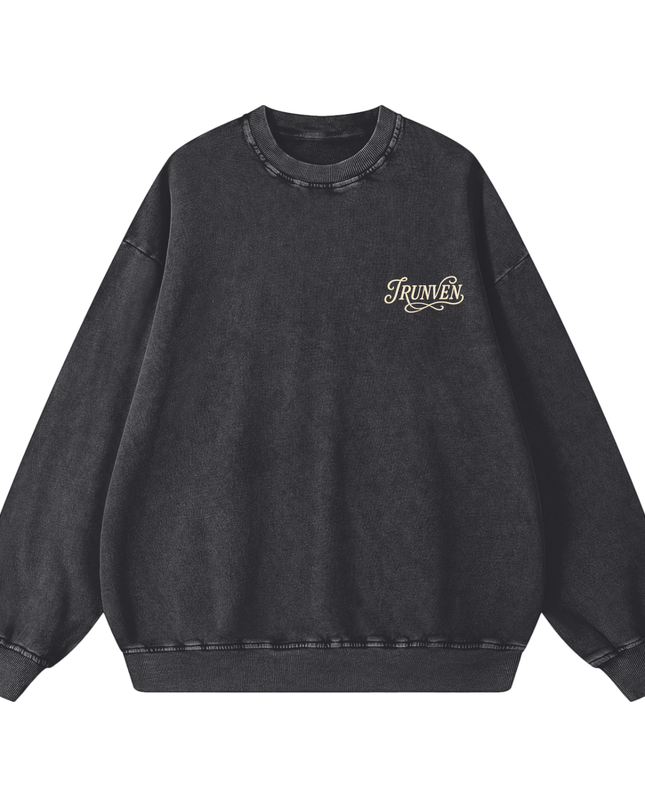 Snow Washed Oversized Sweatshirt