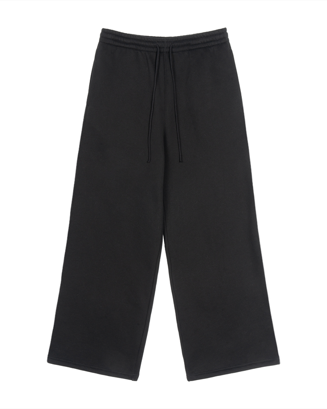 Fleece Drawstring Straight-Leg Sweatpants