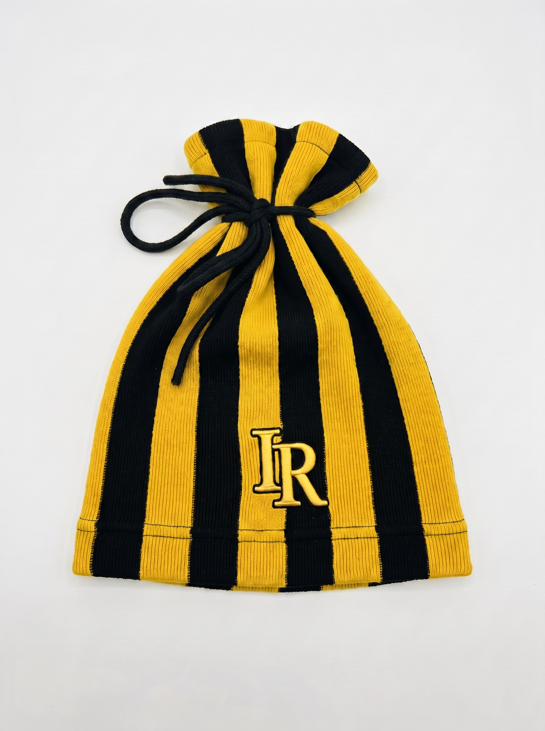 Satin Lined Tie Beanie Hat