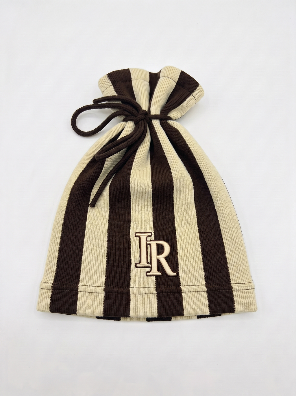 Satin Lined Tie Beanie Hat