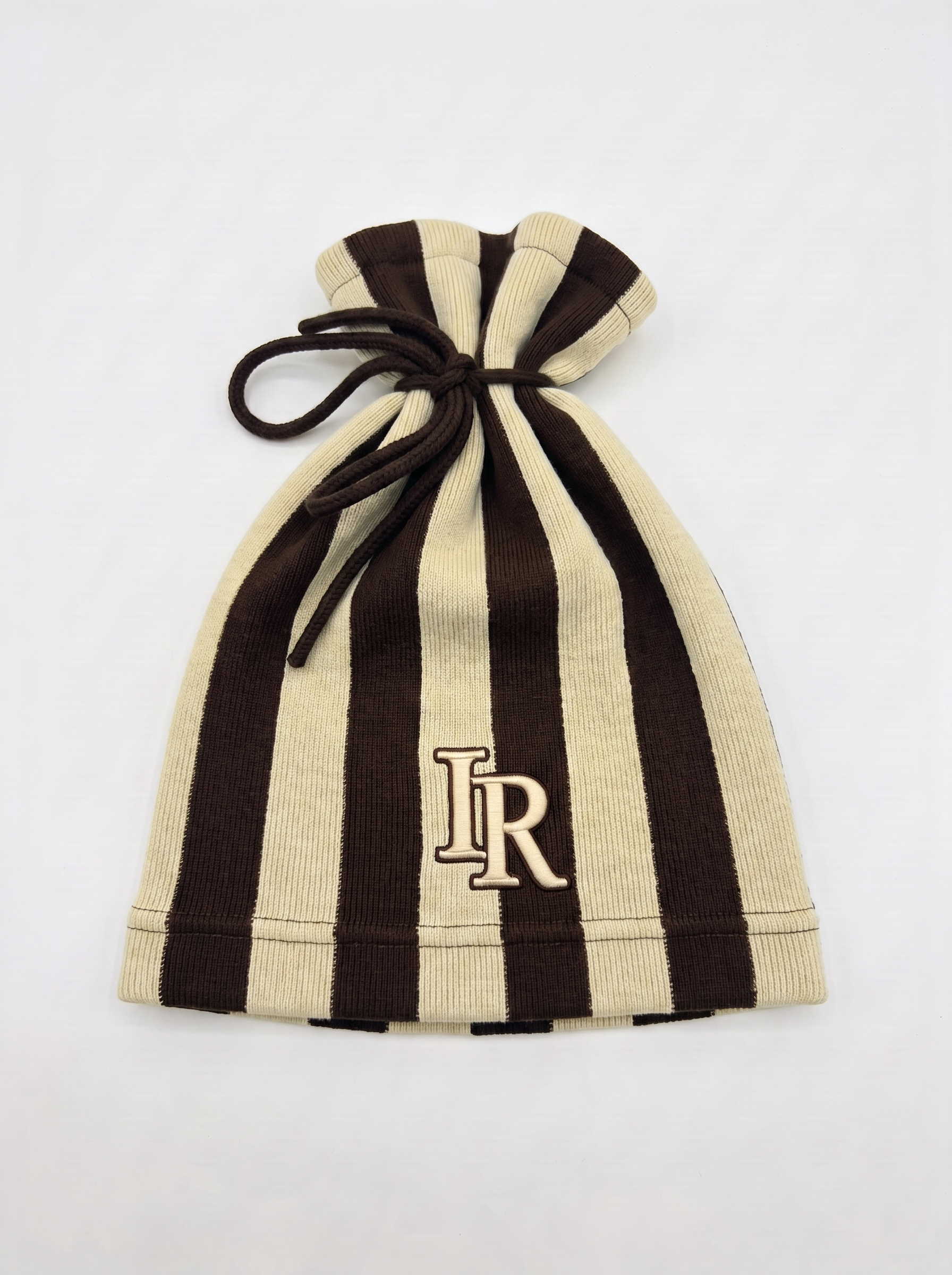 Satin Lined Tie Beanie Hat