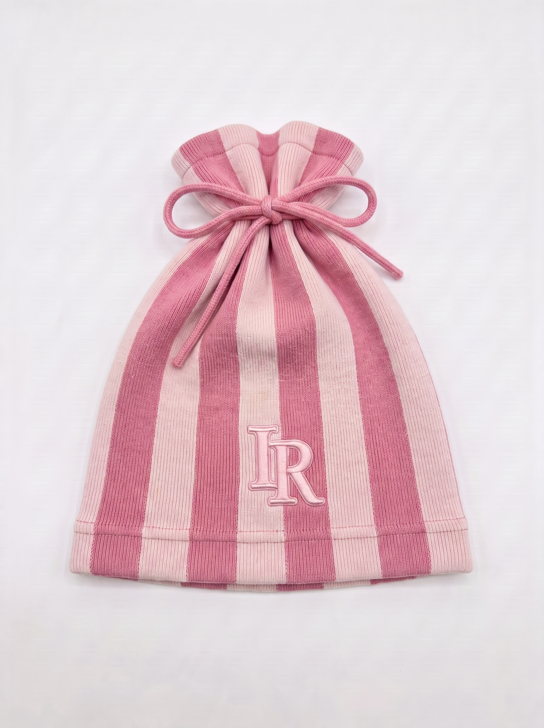 Satin Lined Tie Beanie Hat