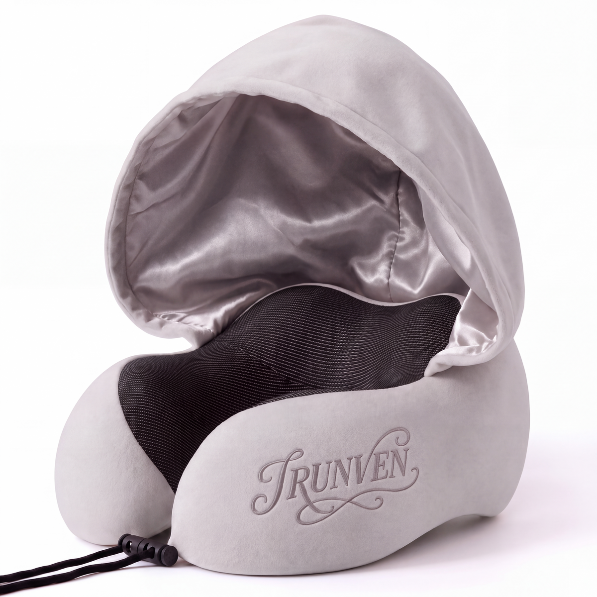 Satin-Lined Hooded Neck Pillow