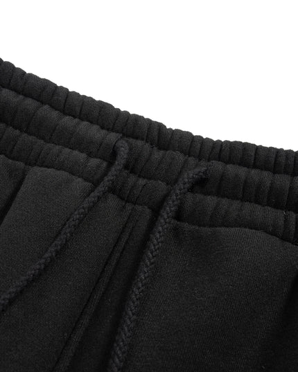 Fleece Drawstring Straight-Leg Sweatpants