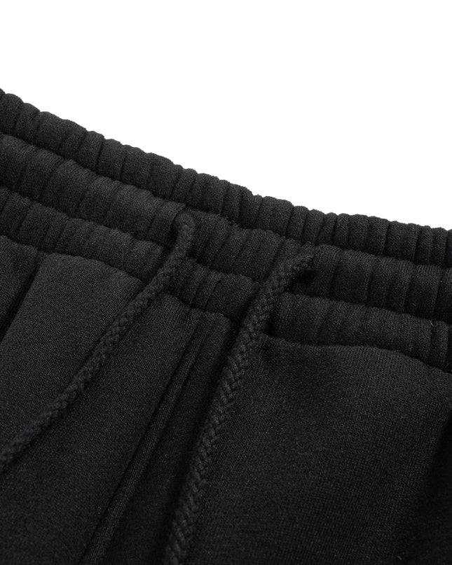 Fleece Drawstring Straight-Leg Sweatpants
