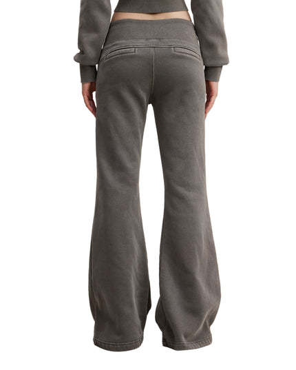 Vintage Washed Flared Fleece Pants