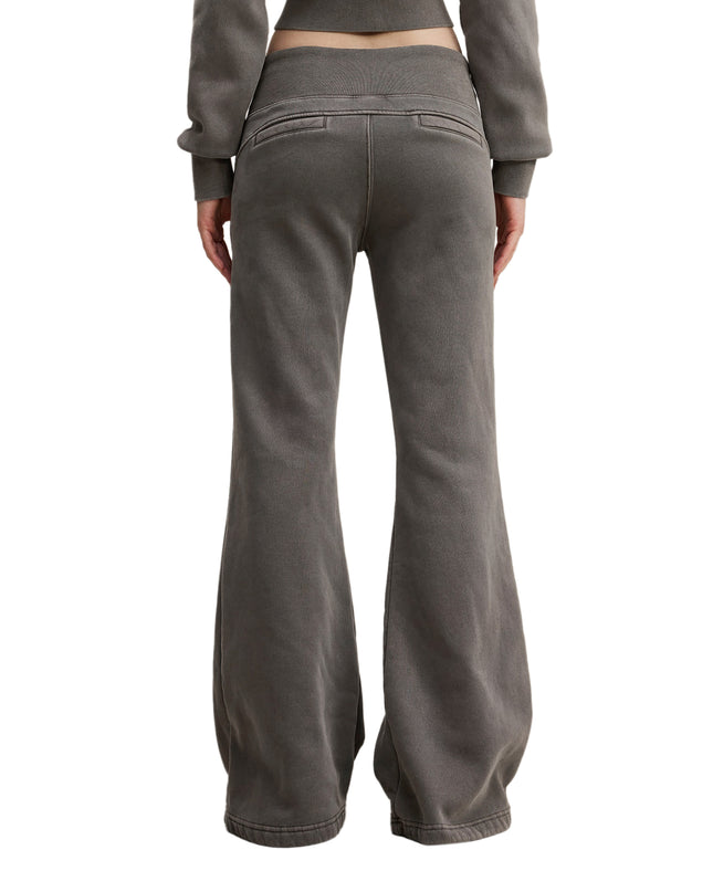 Vintage Washed Flared Fleece Pants