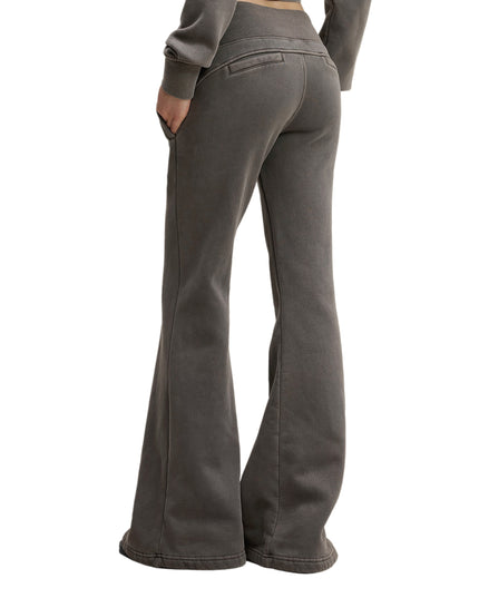 Vintage Washed Flared Fleece Pants