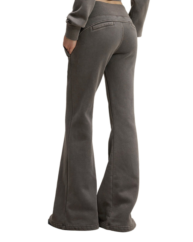 Vintage Washed Flared Fleece Pants