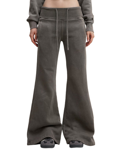 Vintage Washed Flared Fleece Pants